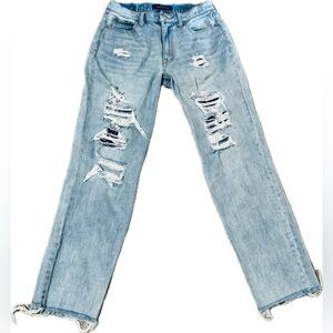 Aeropostale Mom Jeans distressed women's size 2